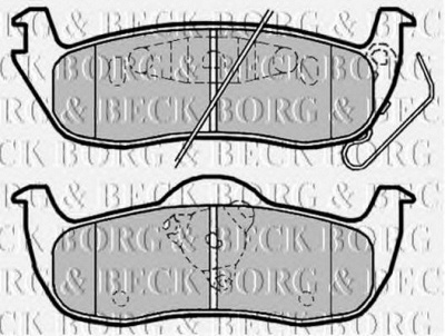 BORG & BECK bbp2039 -  Комплект тормозных колодок, дисковый тормоз